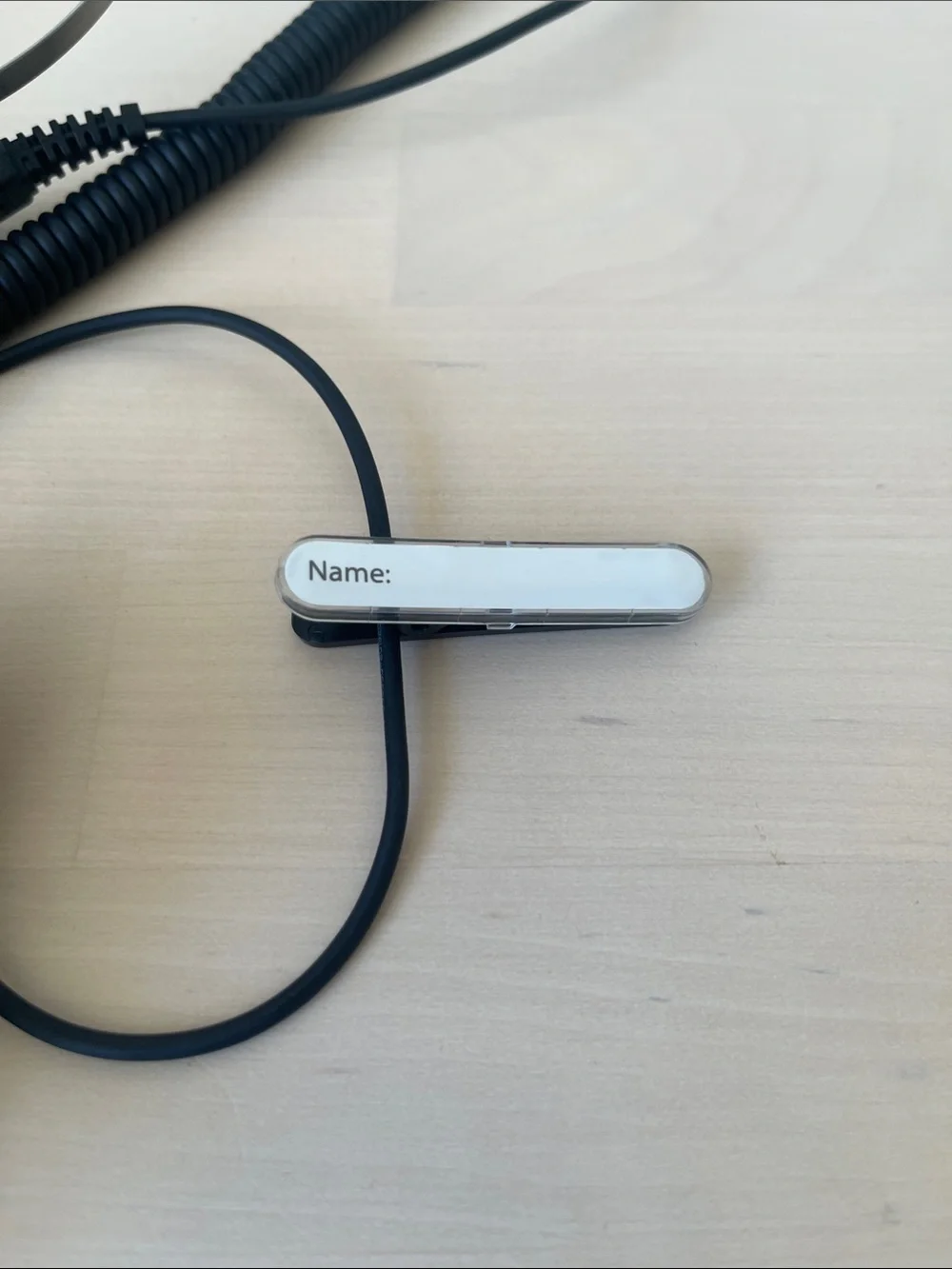 Jabra Biz 2400 One-Ear Headset with Name Tag and Adjustable Length